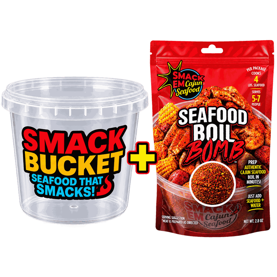 Smack Bucket with a Seafood Boil Bomb